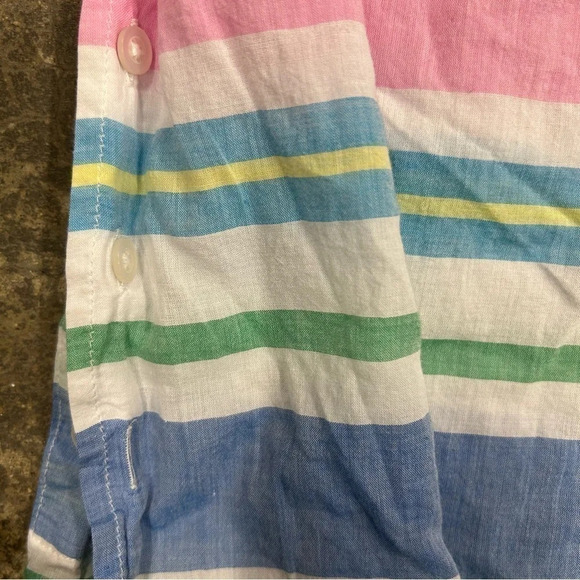 Talbots | Classic Cotton Tunic Stripe | XL Women’s Popover Top Beach‎ Club EUC - Picture 5 of 6